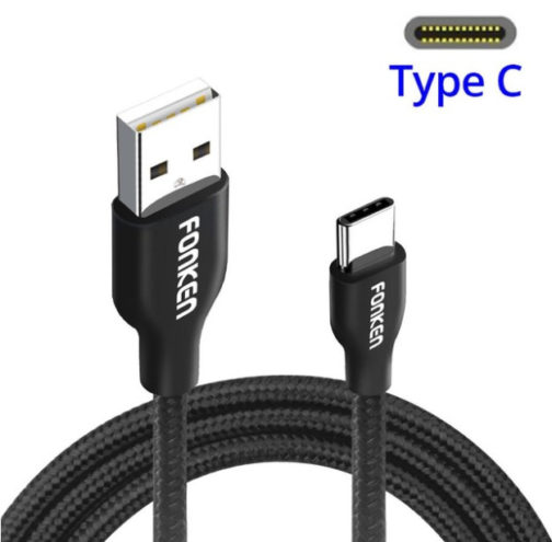 Câble USB Type C 1m tressé, Fonken