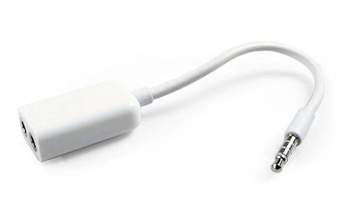 Câble double jack blanc pour écouteurs – Image 5