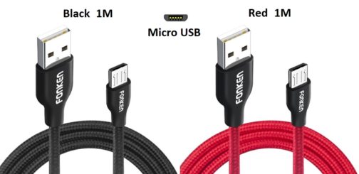 Câble Micro USB tressé, rapide, 1m, Fonken – Image 6