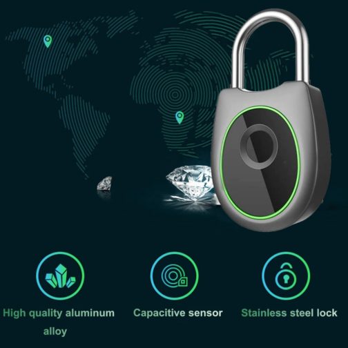Cadenas à empreintes digitales, IP65 – Image 4