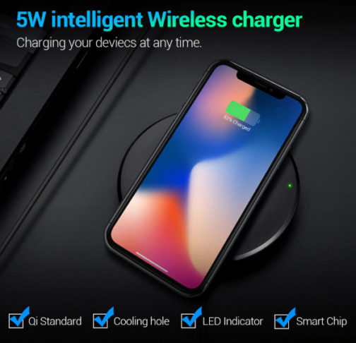 Chargeur sans fil QI à galet, FLOVEME – Image 4