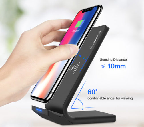 Chargeur sans fil QI rapide, support angle 60° – Image 2