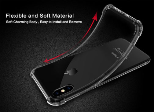 Coque protection résistante coussin air, TPU pour iPhone X et Xs – Image 2