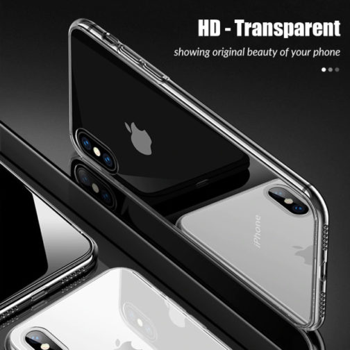 Coque de protection transparente, TPU pour iPhone Xs Max – Image 5