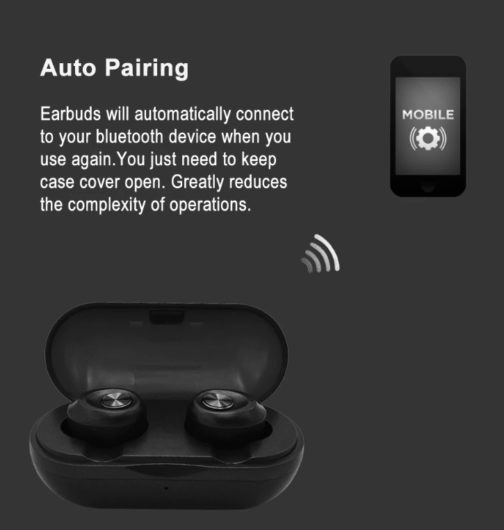 Ecouteurs Bluetooth 5.0 stéréo Capsule – Image 5
