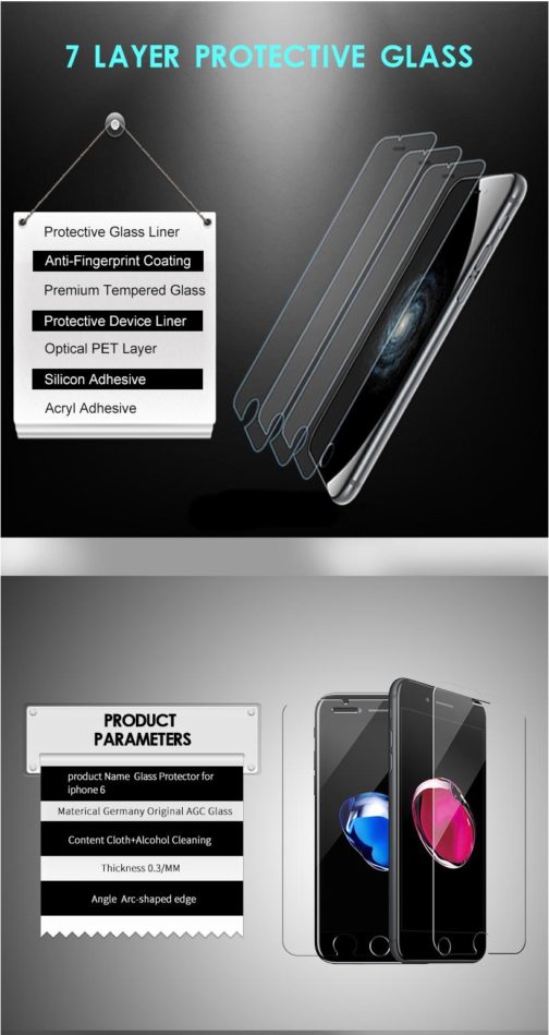 Ecran de protection en verre trempé pour iPhone 7 et 8 Plus – Image 6
