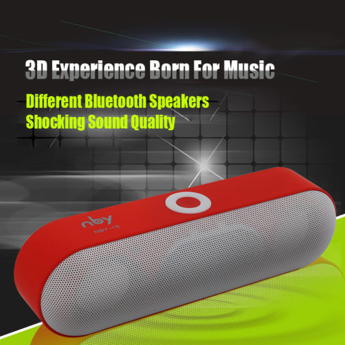 Enceinte Bluetooth 4.2 NBY-18, portable, Gris – Image 4