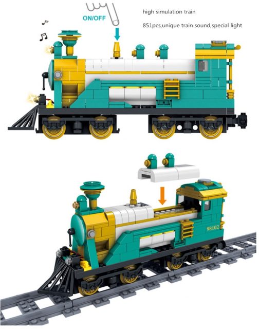 Lego Train à vapeur motorisé, Kazi, 851 pcs – Image 3
