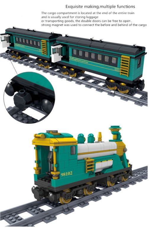 Lego Train à vapeur motorisé, Kazi, 851 pcs – Image 4
