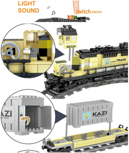 Lego Train à vapeur motorisé, Kazi, 851 pcs – Image 6