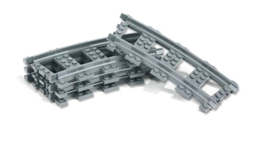 Lego Parcours n°2 de Rails Courbes + Droites Gris, Kazi – Image 4