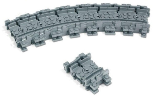 Lego 10pcs Rails Flexibles Gris, Kazi – Image 3