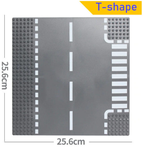 Lego Route Intersection-T Grise, Kazi