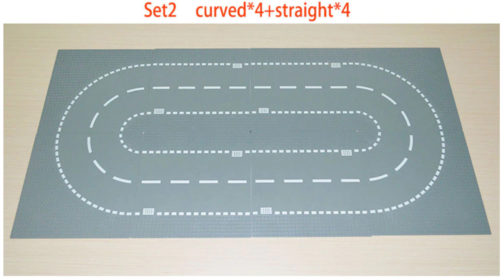 Lego Set Routes Droites, Virages, Intersection-T, Carrefour Grise, Kazi – Image 5