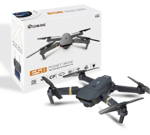 Quadcopter Drone Eachine E58 WIFI FPV caméra HD + Boîte de transport – Image 2