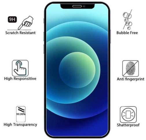 Ecran de protection en verre trempé pour iPhone 12 et 13 Pro Max – Image 3