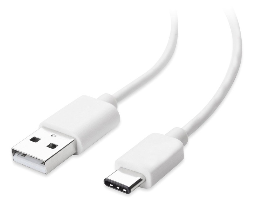 Câble USB Type C 1m Blanc, donnée et charge rapide