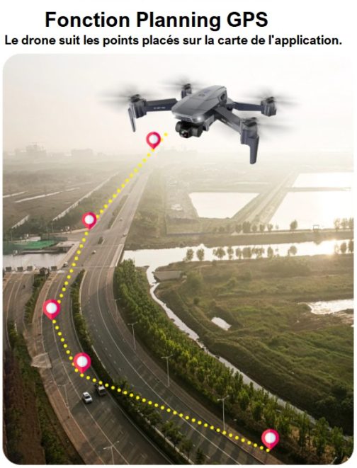 Drone ZLRC SG907 PRO, caméra 4k stabilisée sur 2 axes, GPS – Image 12