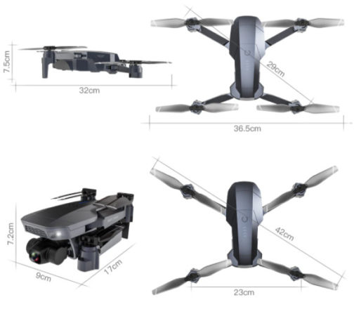 Drone ZLRC SG907 PRO, caméra 4k stabilisée sur 2 axes, GPS – Image 9