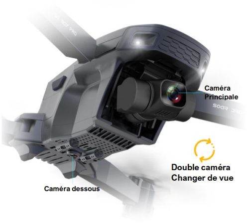 Drone ZLRC SG907 PRO, caméra 4k stabilisée sur 2 axes, GPS – Image 7