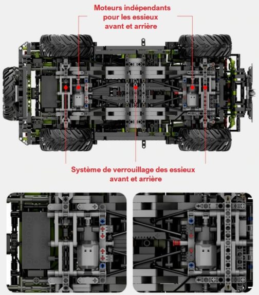 Lego Jeep 4x4 Cross Country 1:8, Télécommandé et motorisé + APP, 2343pcs – Image 10