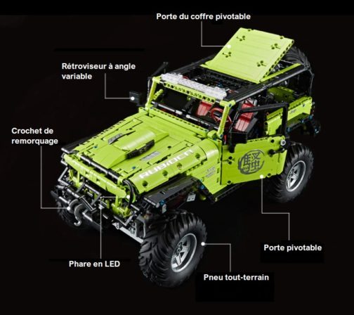 Lego Jeep 4x4 Cross Country 1:8, Télécommandé et motorisé + APP, 2343pcs – Image 6