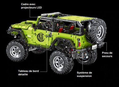 Lego Jeep 4x4 Cross Country 1:8, Télécommandé et motorisé + APP, 2343pcs – Image 5