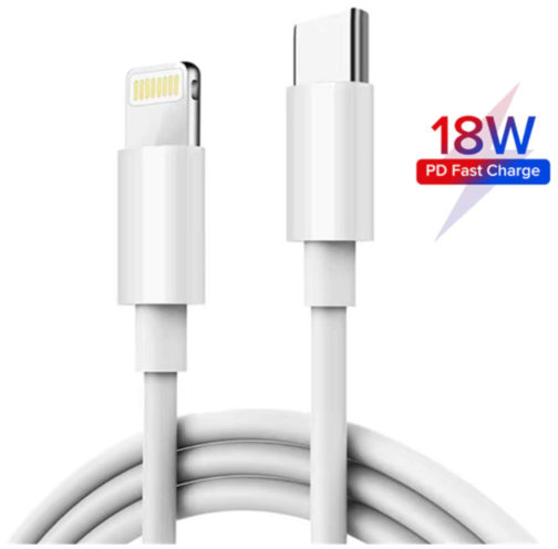 Câble USB Type C vers Lightning,1m Blanc, donnée et charge rapide (iPhone)