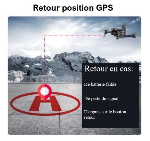 Drone ZLRC SG907 PRO, caméra 4k stabilisée sur 2 axes, GPS – Image 8