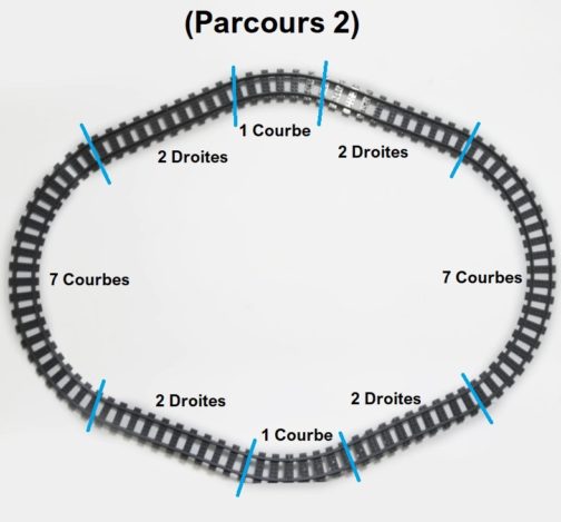 Lego Parcours n°2 de Rails Courbes + Droites Gris, Kazi – Image 2