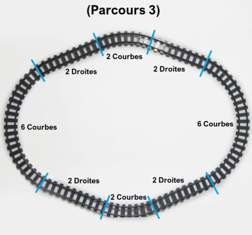 Lego Parcours n°3 de Rails Courbes + Droites Gris, Kazi – Image 2