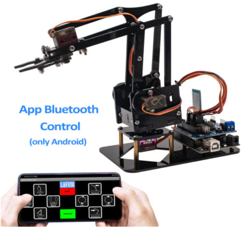 Kit Arduino Bras robot mécanique, Programmation éducative, LAFVIN – Image 3