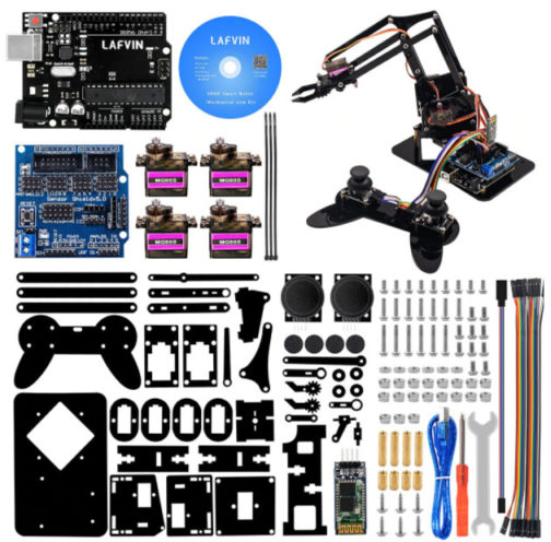 Kit Arduino Bras robot mécanique, Programmation éducative, LAFVIN – Image 2