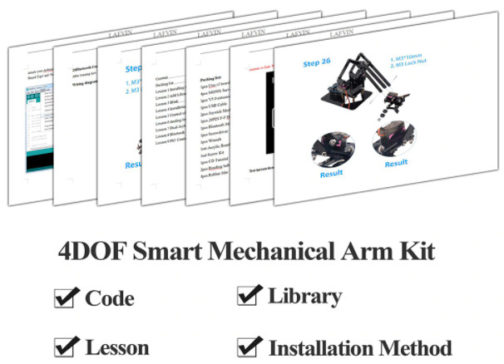 Kit Arduino Bras robot mécanique, Programmation éducative, LAFVIN – Image 11