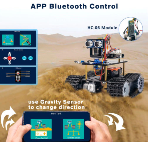Kit Arduino Tank Robot, Programmation éducative, LAFVIN – Image 6