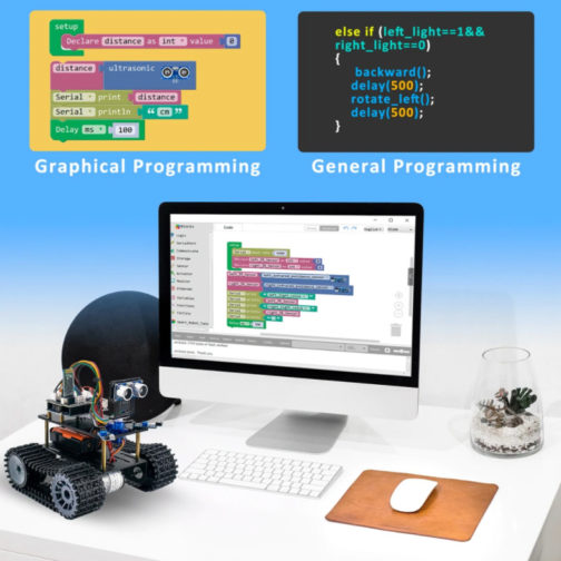 Kit Arduino Tank Robot, Programmation éducative, LAFVIN – Image 8