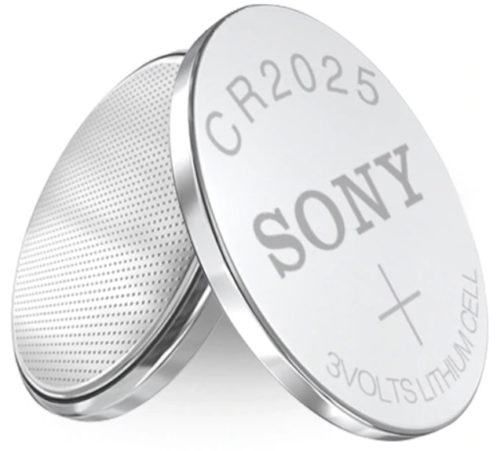 Pile bouton 3V CR2025, 20x2,5 mm, Sony