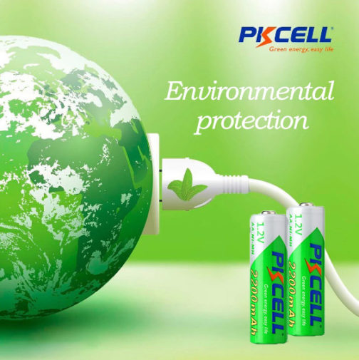 Pile rechargeable AA, 1.2v, NI-MH, 2200mAh, PKCELL – Image 2